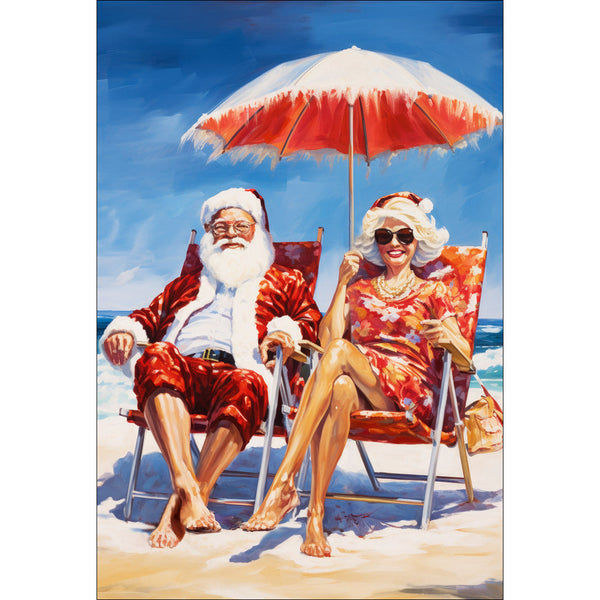 The Claus' at the Beach